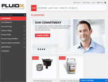 Tablet Screenshot of fluidxinc.com